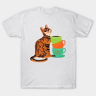 Easily Distracted by Cats and Coffee T-Shirt